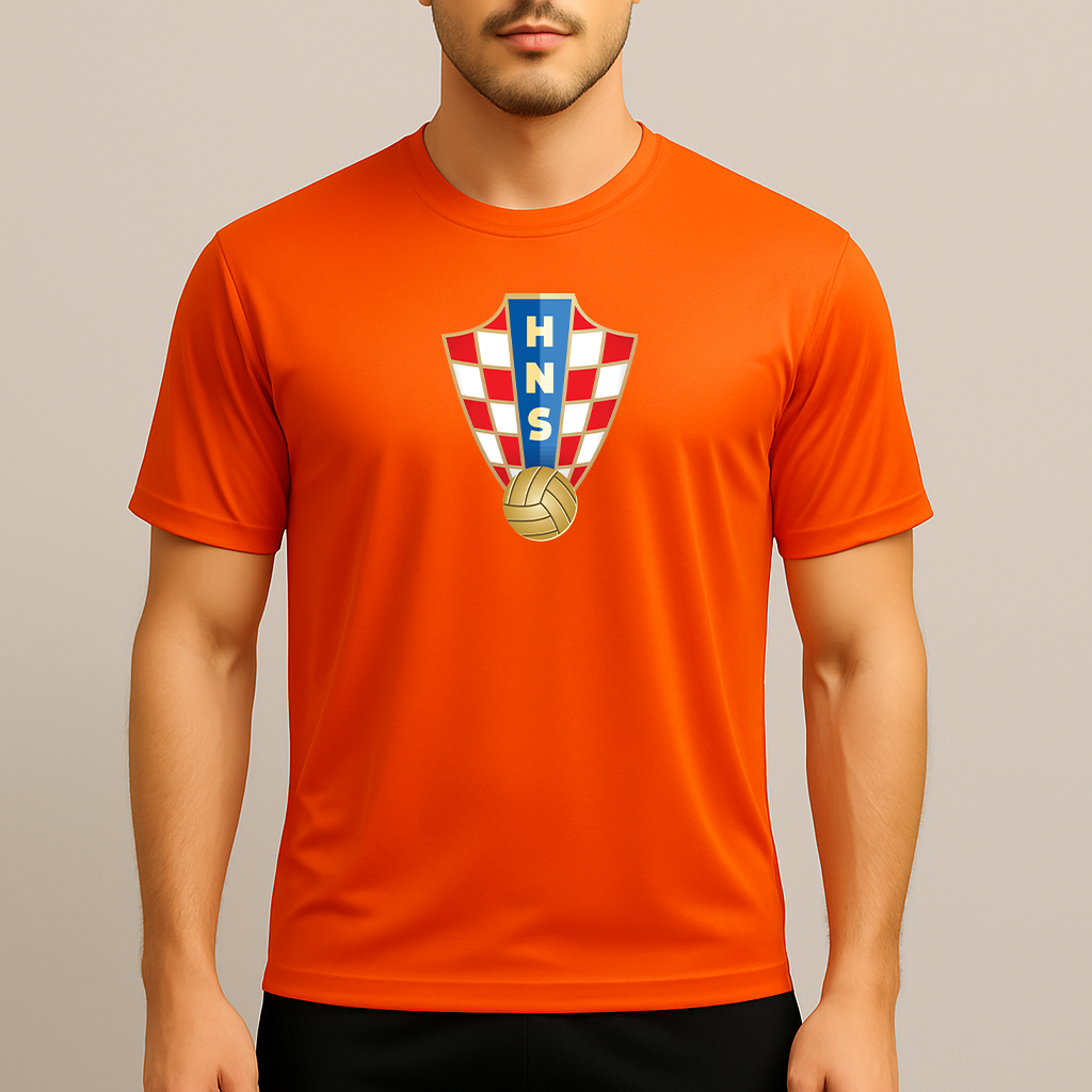 Men's Croatia National Soccer Team Polyester T-Shirt