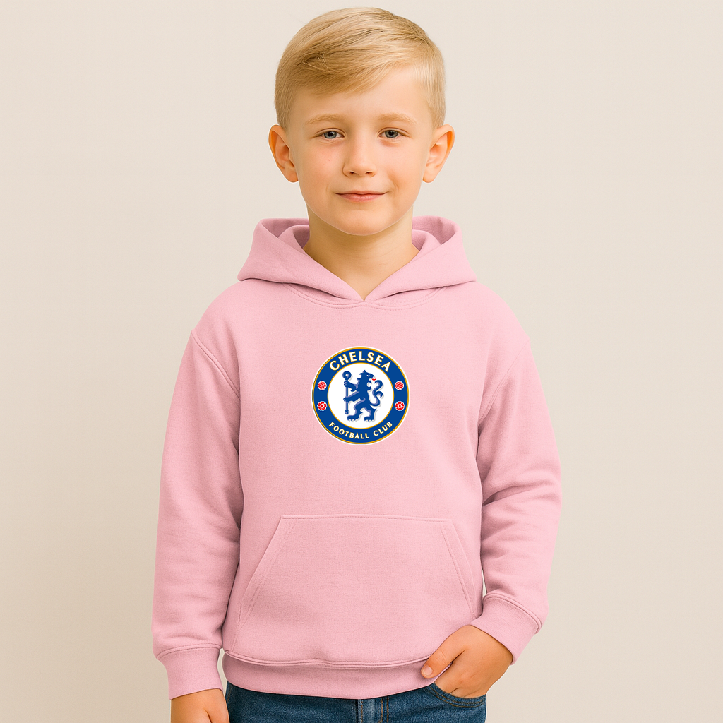 Youth Kids Chelsea Soccer Pullover Hoodie