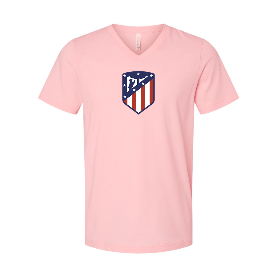 Men’s Atletico Madrid FC - BELLA + CANVAS - Jersey V-Neck Tee - 3005