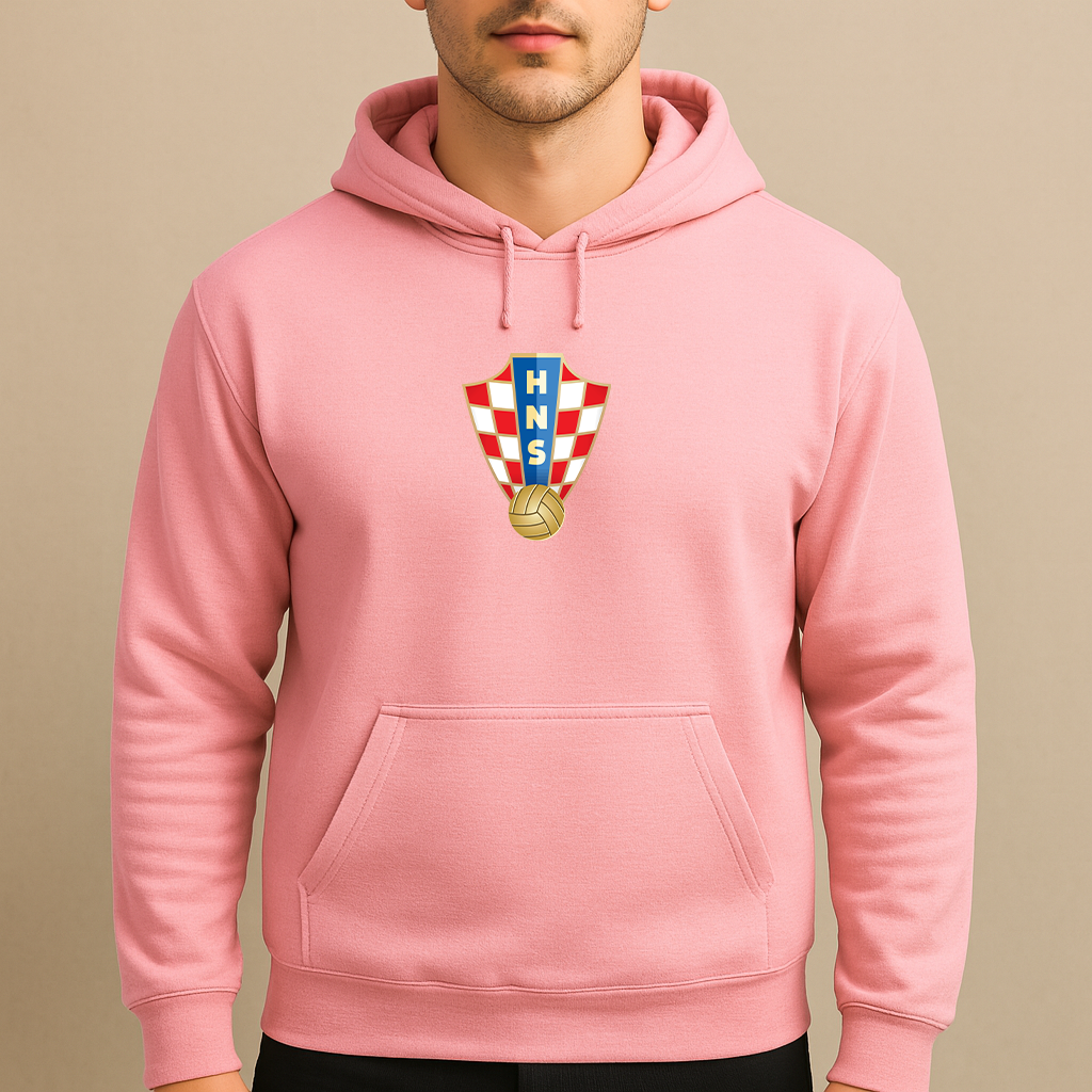Men's Croatia National Soccer Team Pullover Hoodie