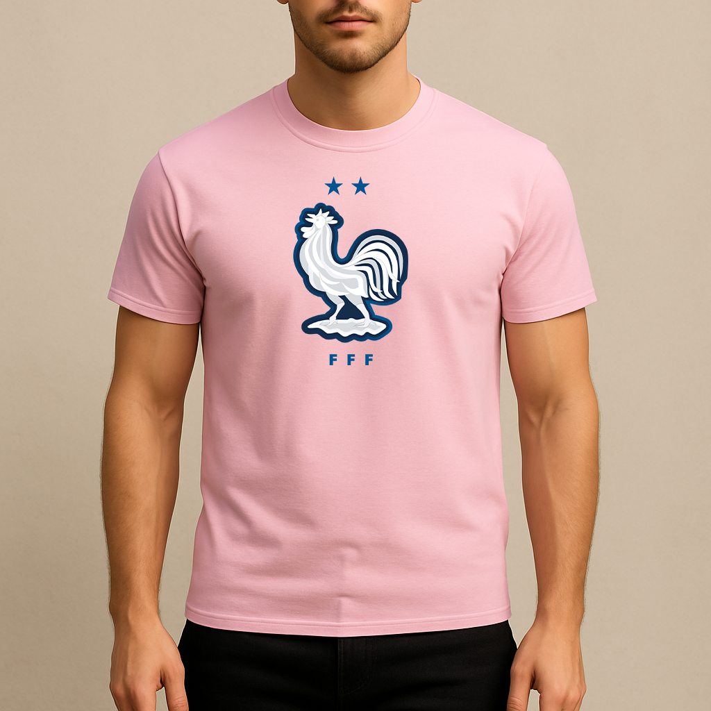 Men's France National Soccer Team Cotton T-Shirt