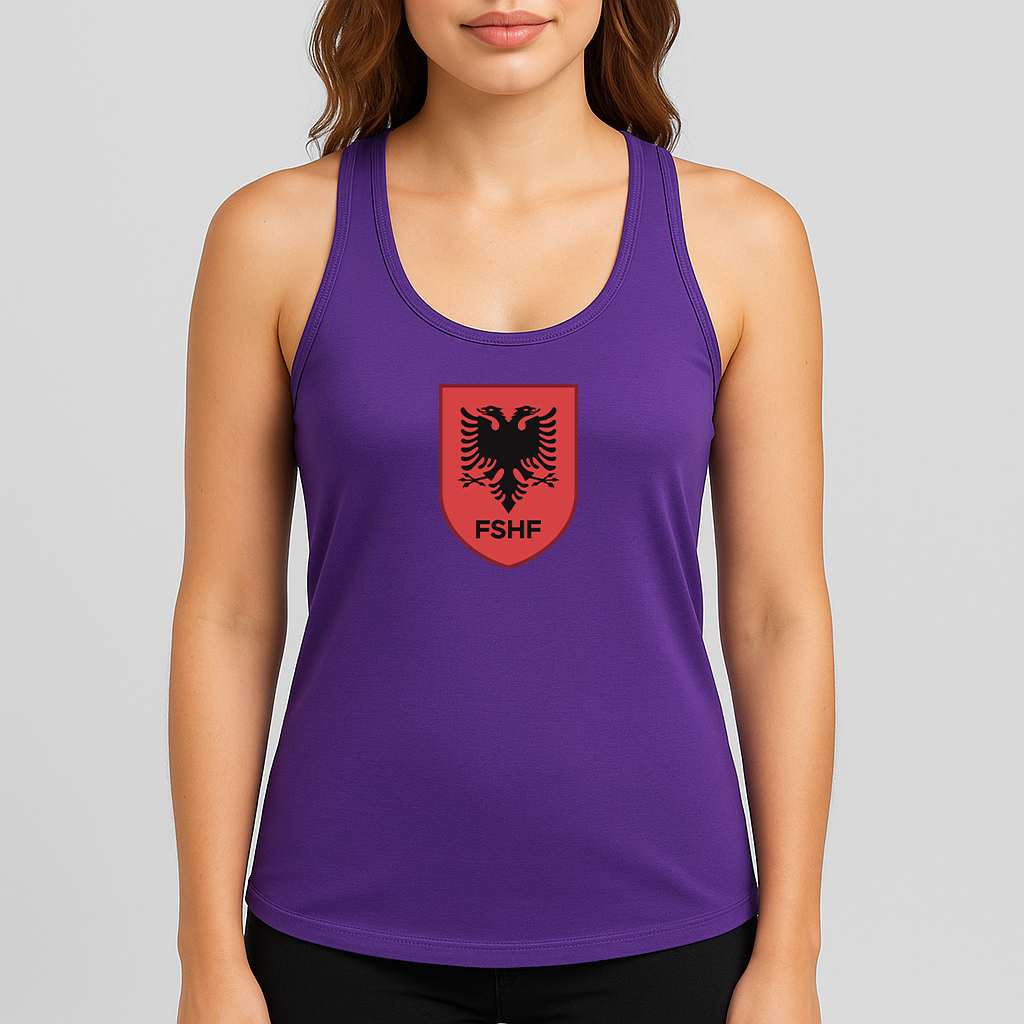 Women's Albania National Soccer Team Racerback Tank Top