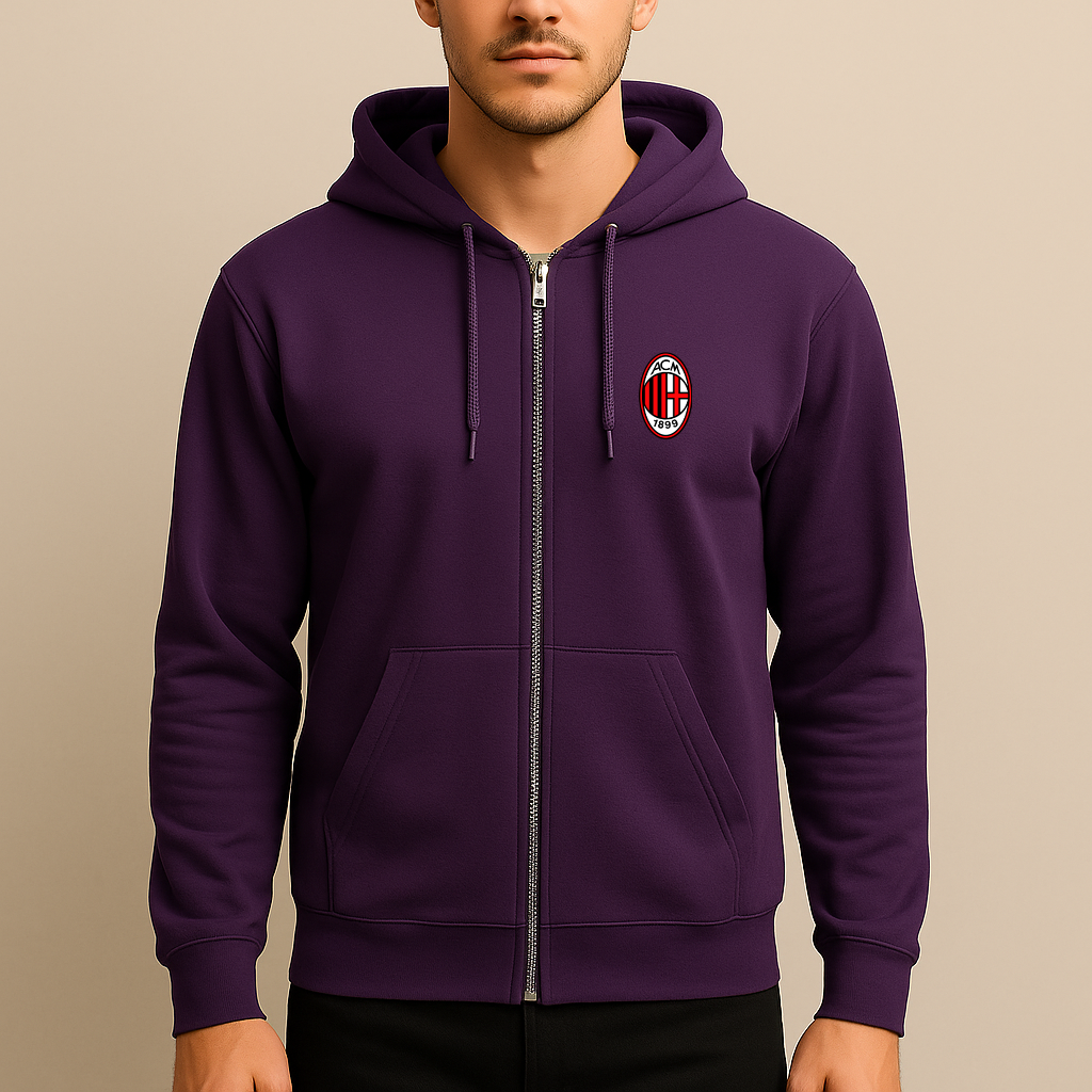 Men’s AC Milan Soccer Zipper Hoodie