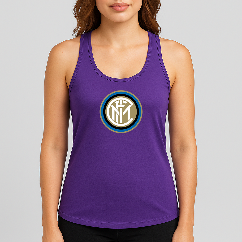 Women's Inter Milan Soccer Racerback Tank Top