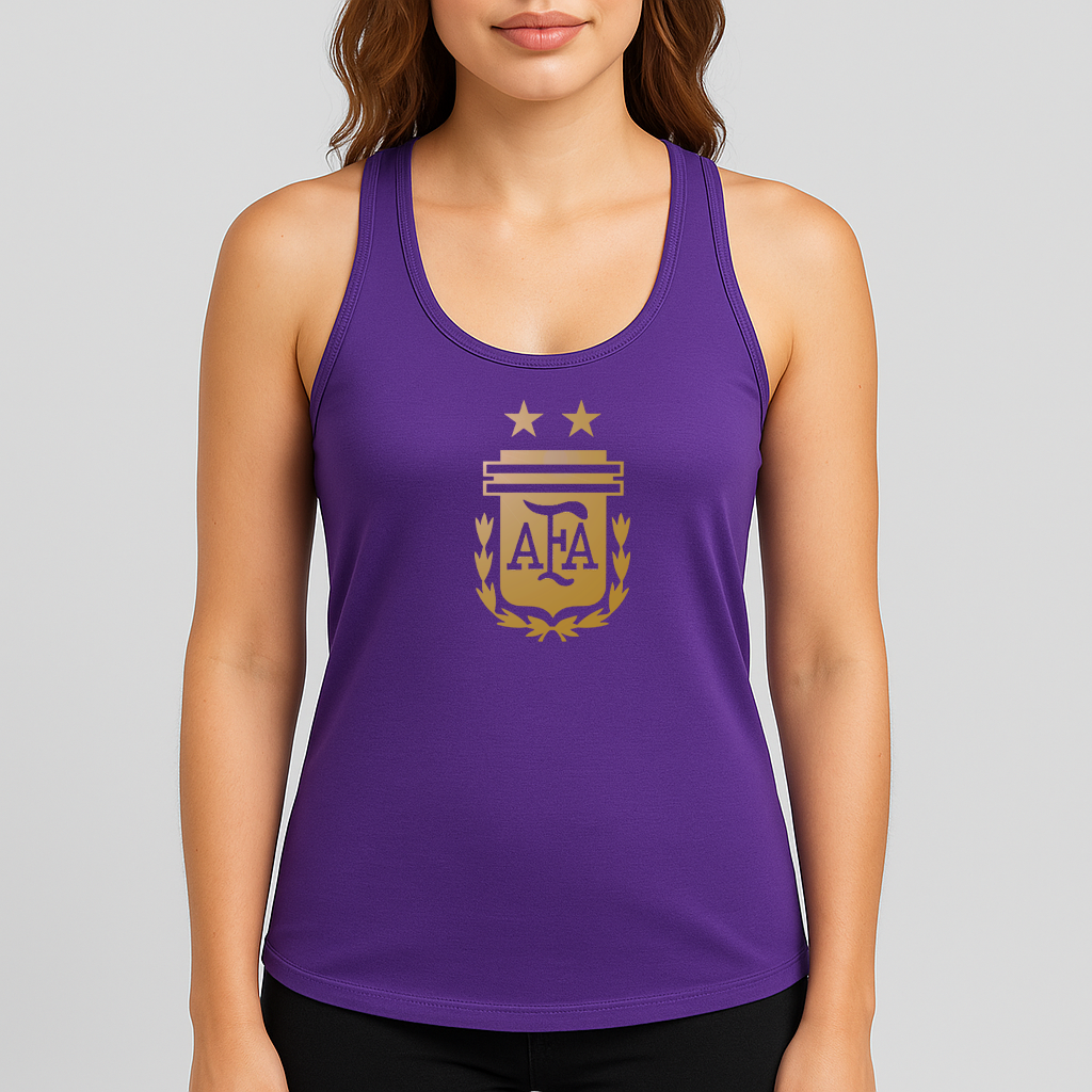 Women's Argentina Soccer Racerback Tank Top