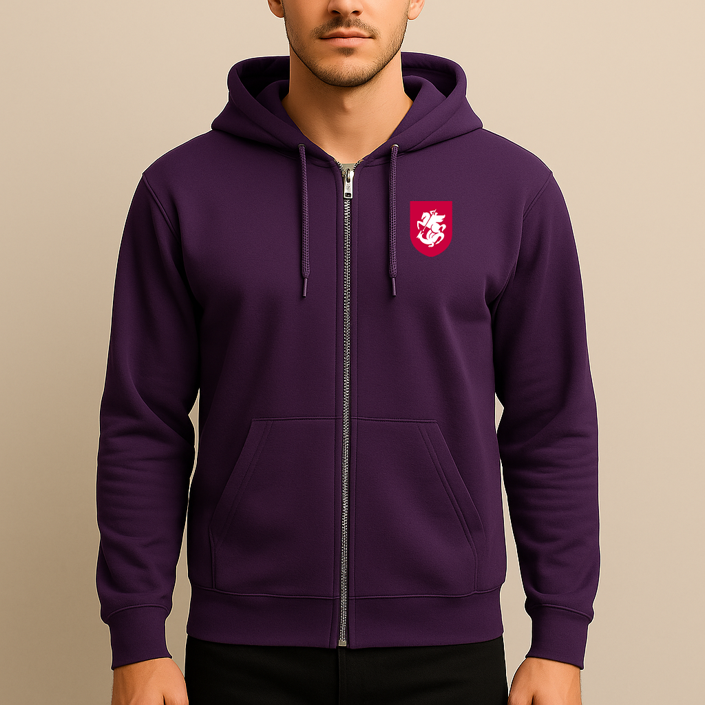 Men's Georgia National Soccer Team Zipper Hoodie