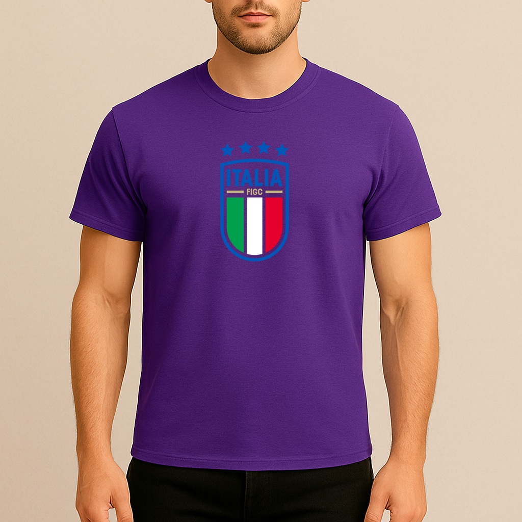 Men's Italy National Soccer Team Cotton T-Shirt
