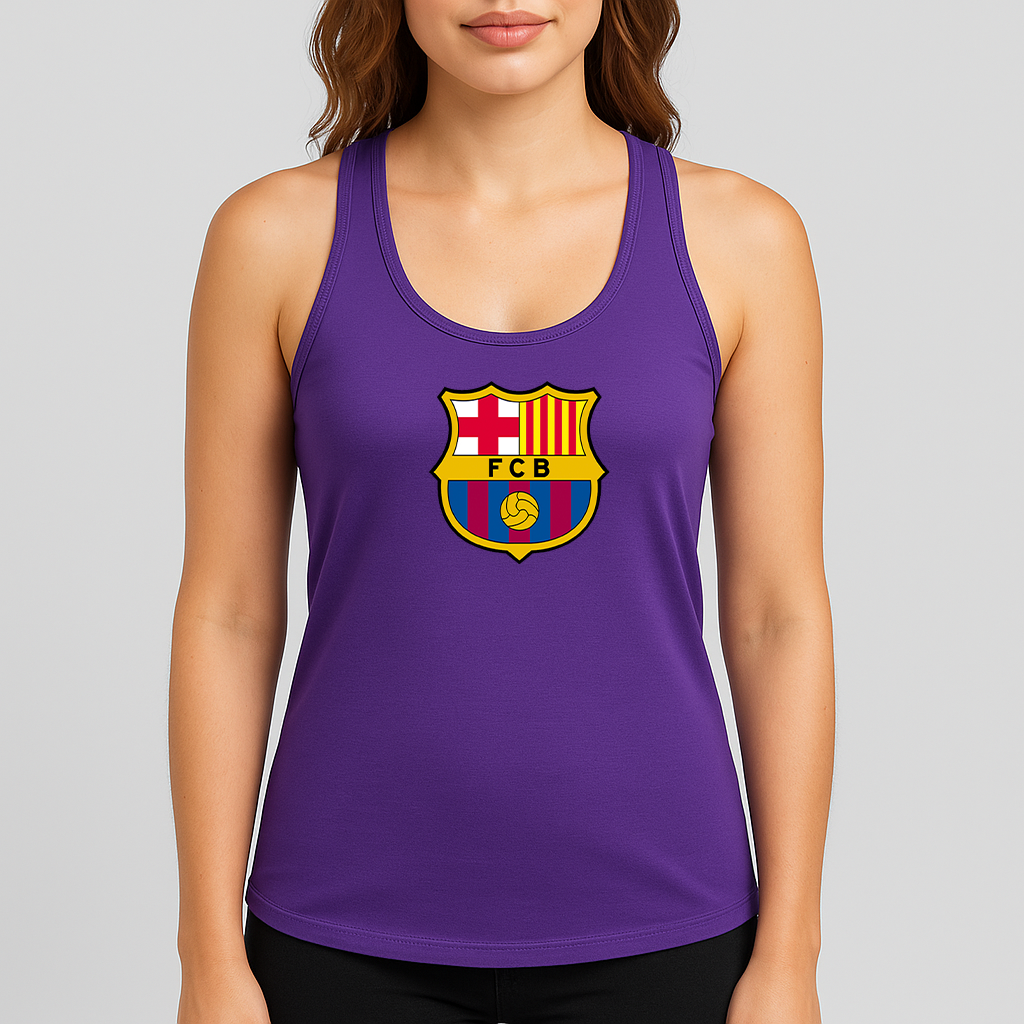 Women's F.C. Barcelona Soccer Racerback Tank Top