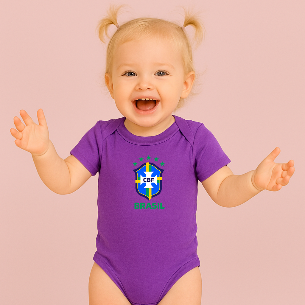 Brasil National Soccer Team Baby Romper Onesie