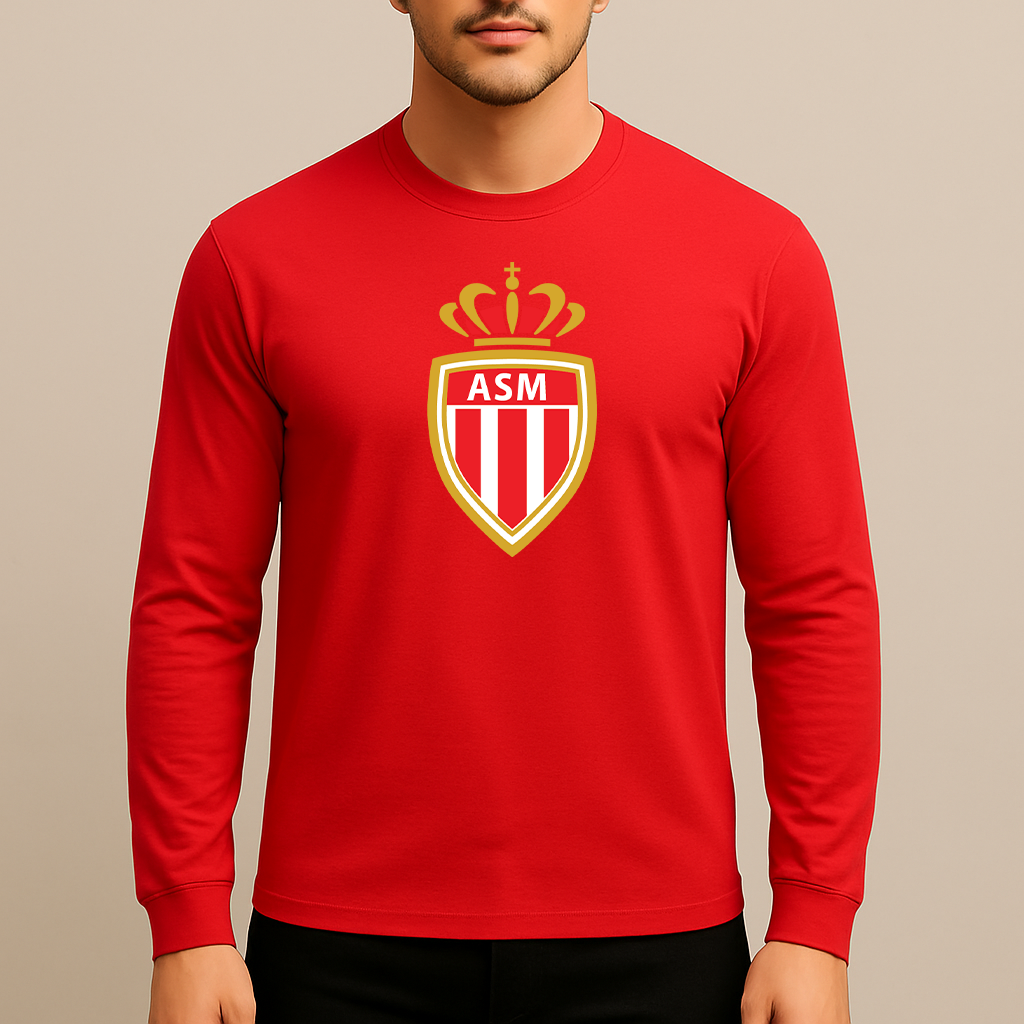 Men's AS Monaco FC Long Sleeve T-Shirt