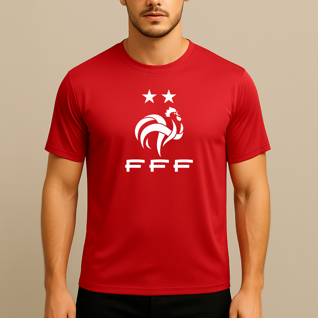 Men's France Soccer Polyester T-Shirt