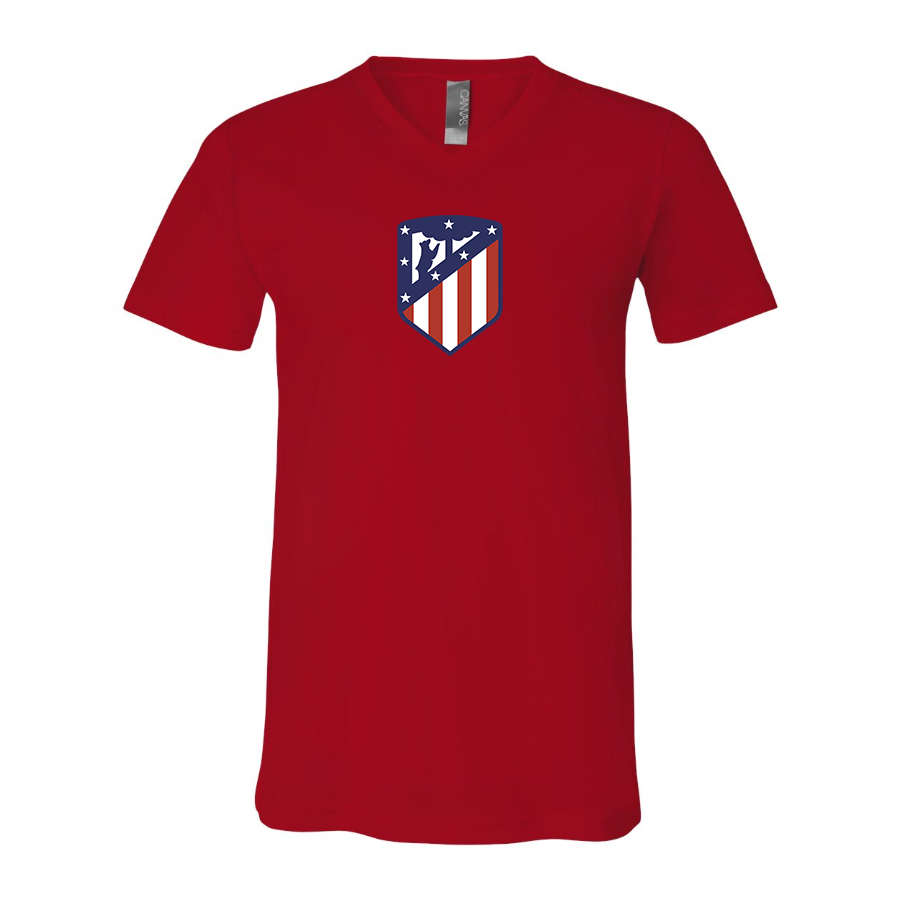 Men’s Atletico Madrid FC - BELLA + CANVAS - Jersey V-Neck Tee - 3005