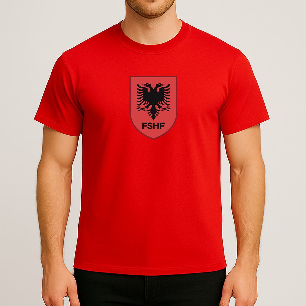Men's Albania National Soccer Team Cotton T-Shirt
