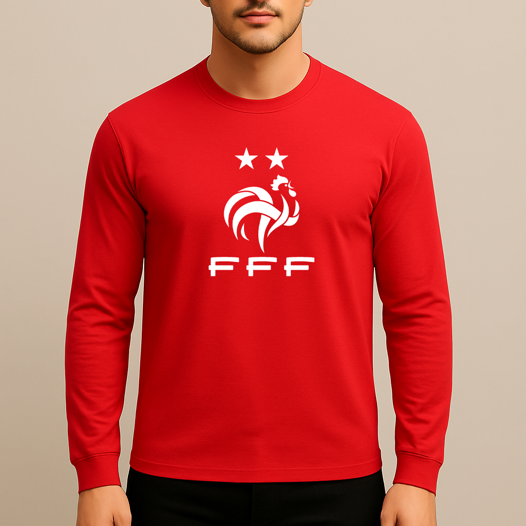 Men's France Soccer Long Sleeve T-Shirt