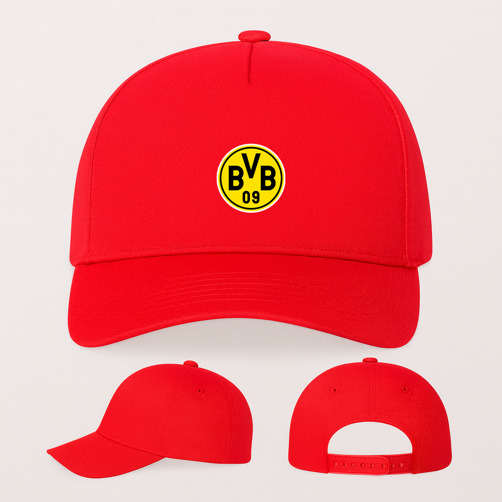 Borussia Dortmund BVB FC Five Panel Twill Snapback Cap