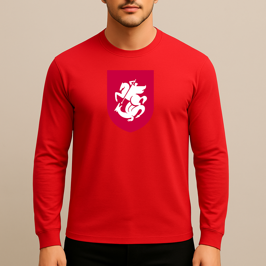 Men's Georgia National Soccer Team Long Sleeve T-Shirt