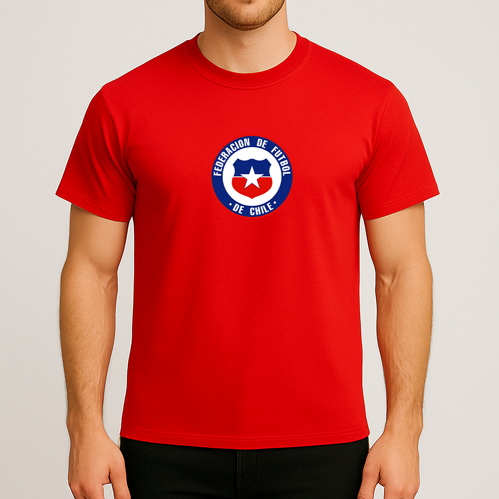 Men's Chile National Soccer Team Cotton T-Shirt
