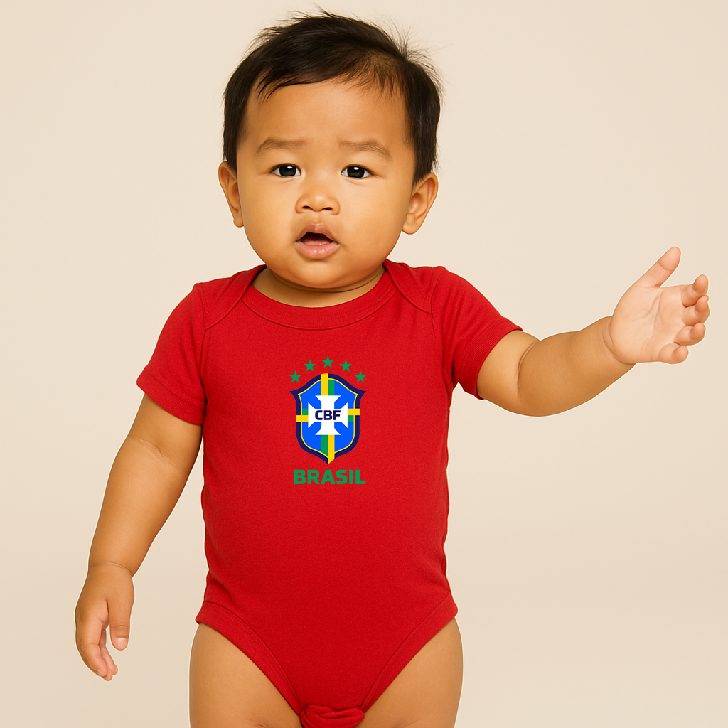 Brasil National Soccer Team Baby Romper Onesie