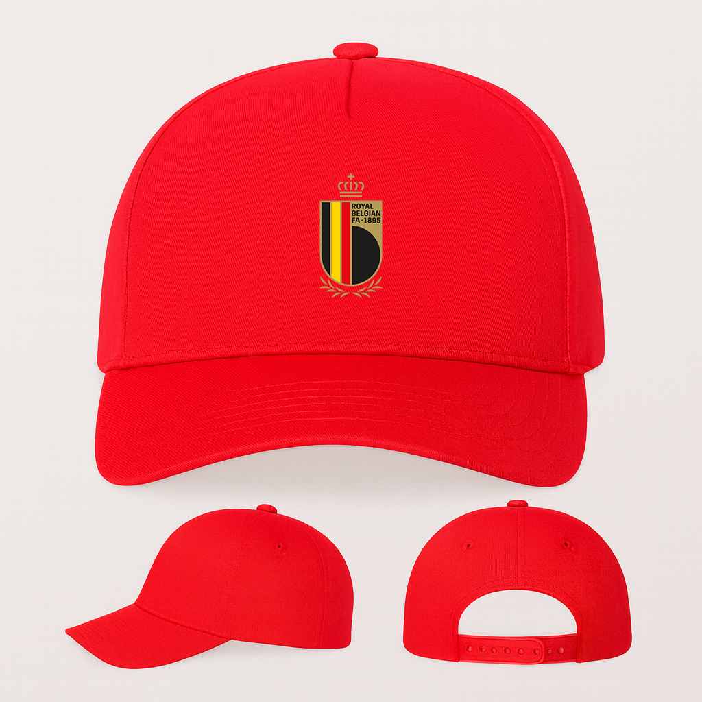 Belgium National Soccer Team Five Panel Twill Snapback Cap