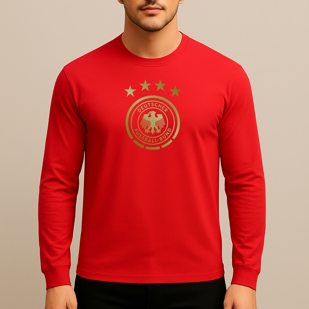Men's Germany Soccer Long Sleeve T-Shirt