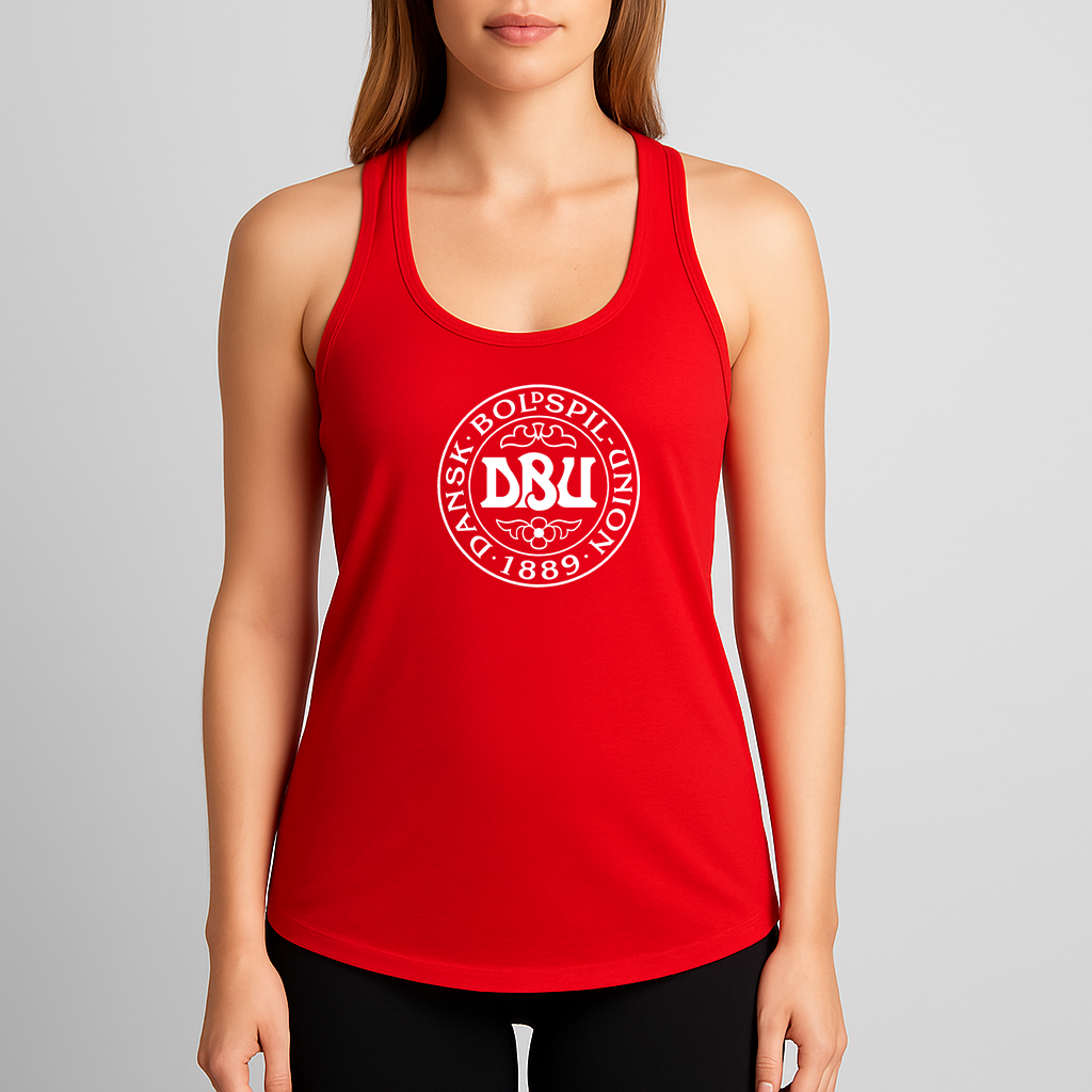 Women's Denmark Soccer Racerback Tank Top