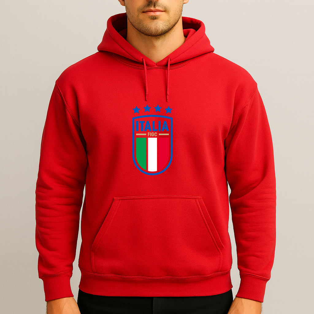 Men's Italy National Soccer Team Pullover Hoodie