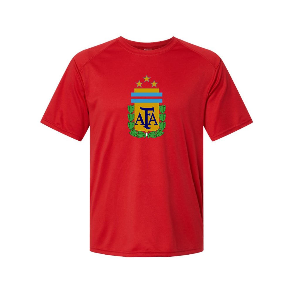 Youth Kids Argentina National Soccer Team Performance T-Shirt
