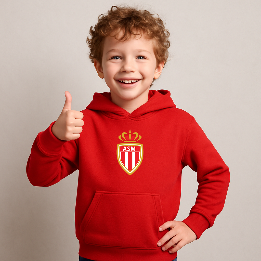 Youth Kids AS Monaco FC Pullover Hoodie