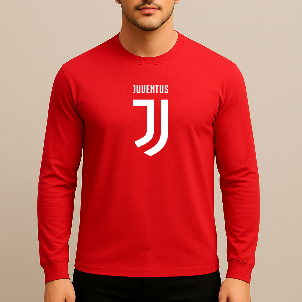 Men's Juventus Soccer Long Sleeve T-Shirt