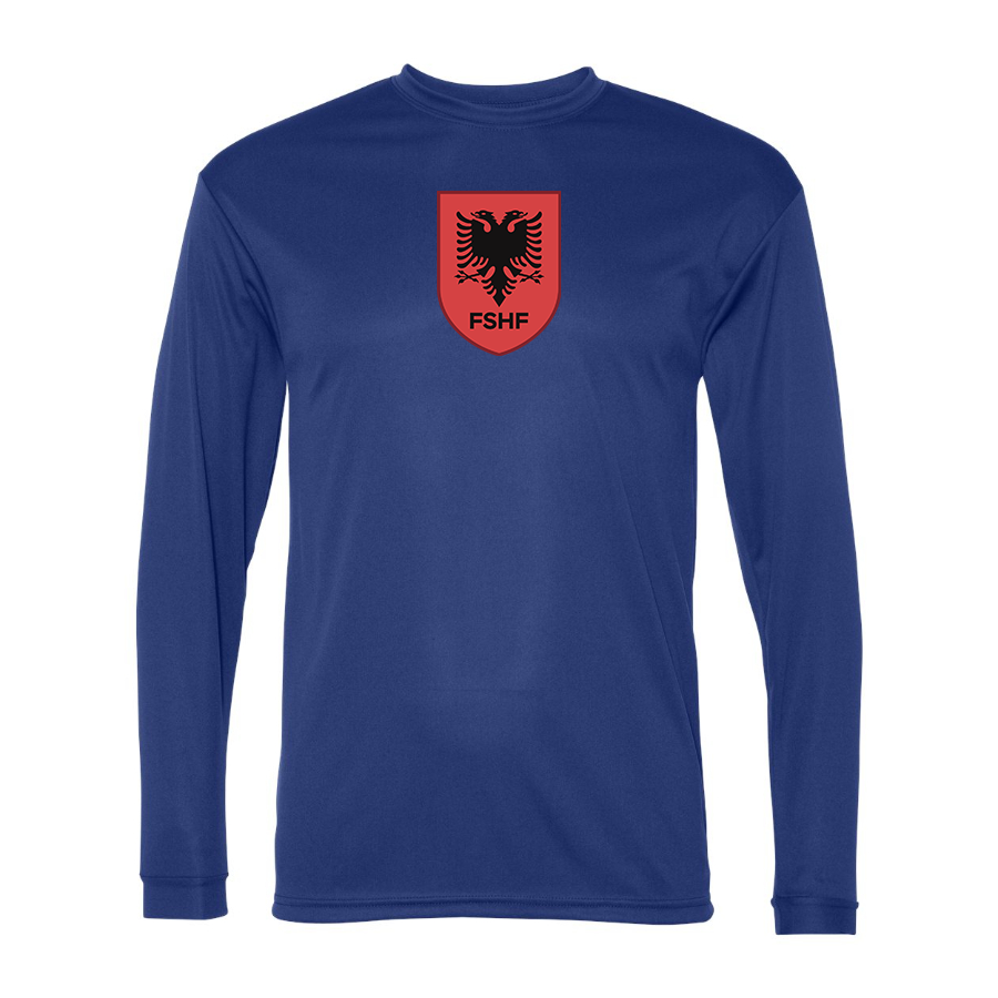 Men’s Albania National Soccer Team - Performance Long Sleeve T-Shirt - 5104