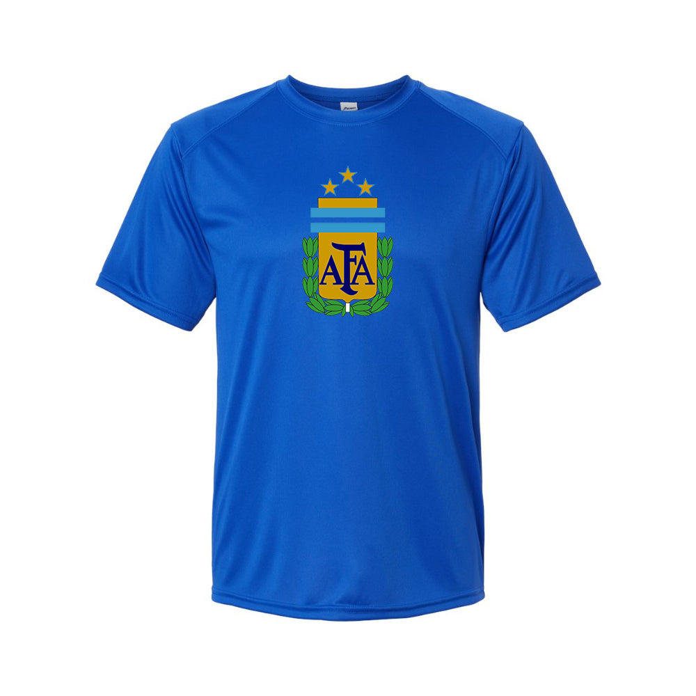 Youth Kids Argentina National Soccer Team Performance T-Shirt
