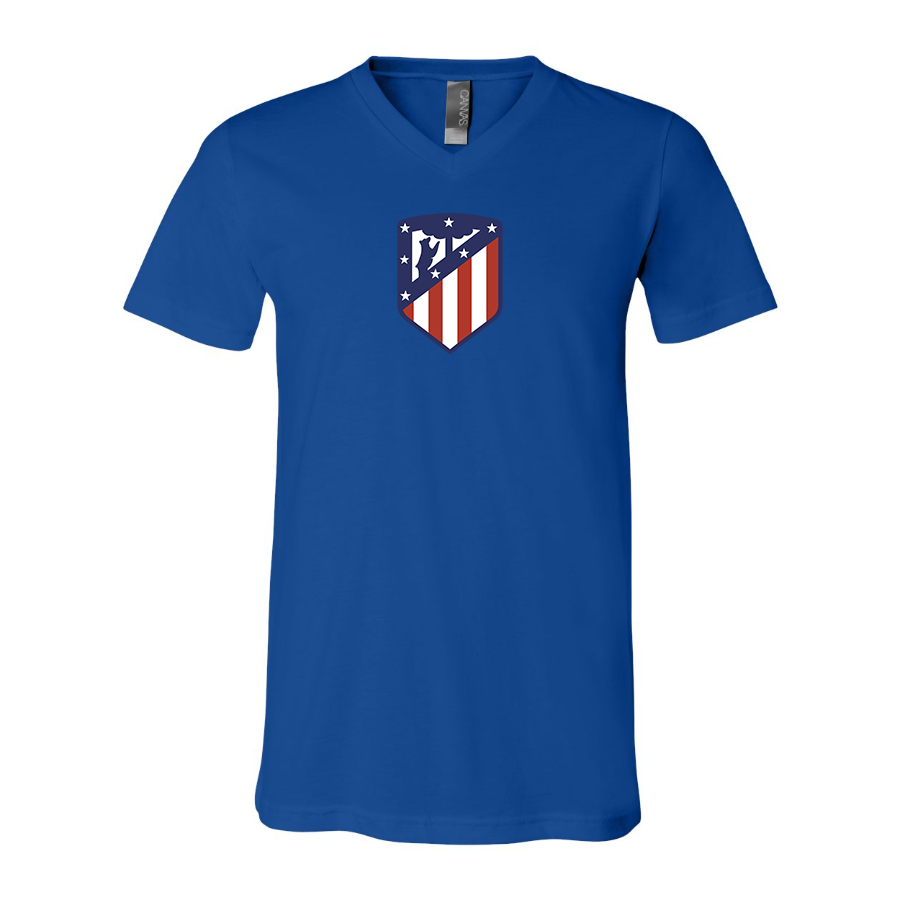 Men’s Atletico Madrid FC - BELLA + CANVAS - Jersey V-Neck Tee - 3005