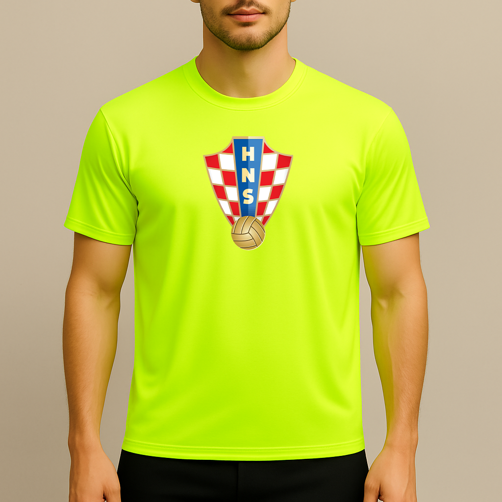 Men's Croatia National Soccer Team Polyester T-Shirt