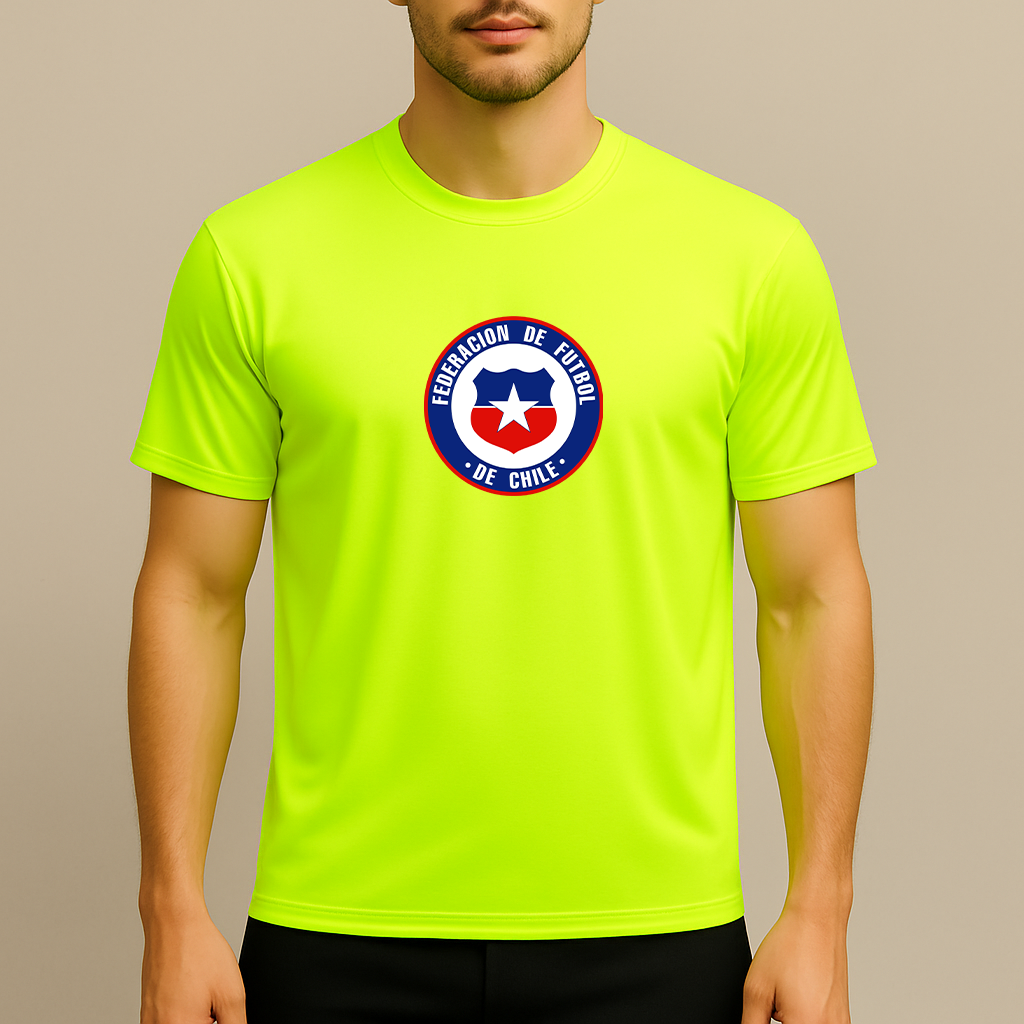 Men's Chile National Soccer Team Polyester T-Shirt