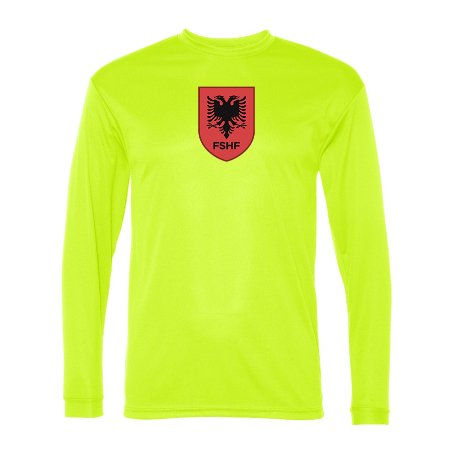 Men’s Albania National Soccer Team - Performance Long Sleeve T-Shirt - 5104