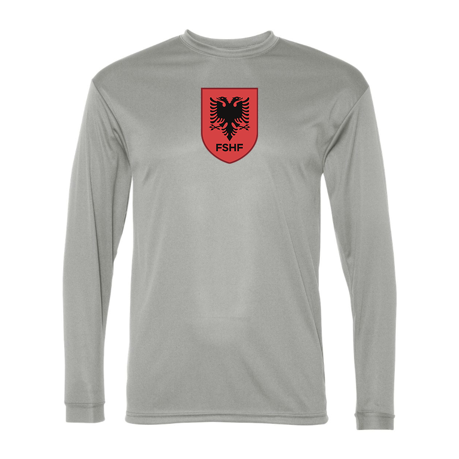 Men’s Albania National Soccer Team - Performance Long Sleeve T-Shirt - 5104