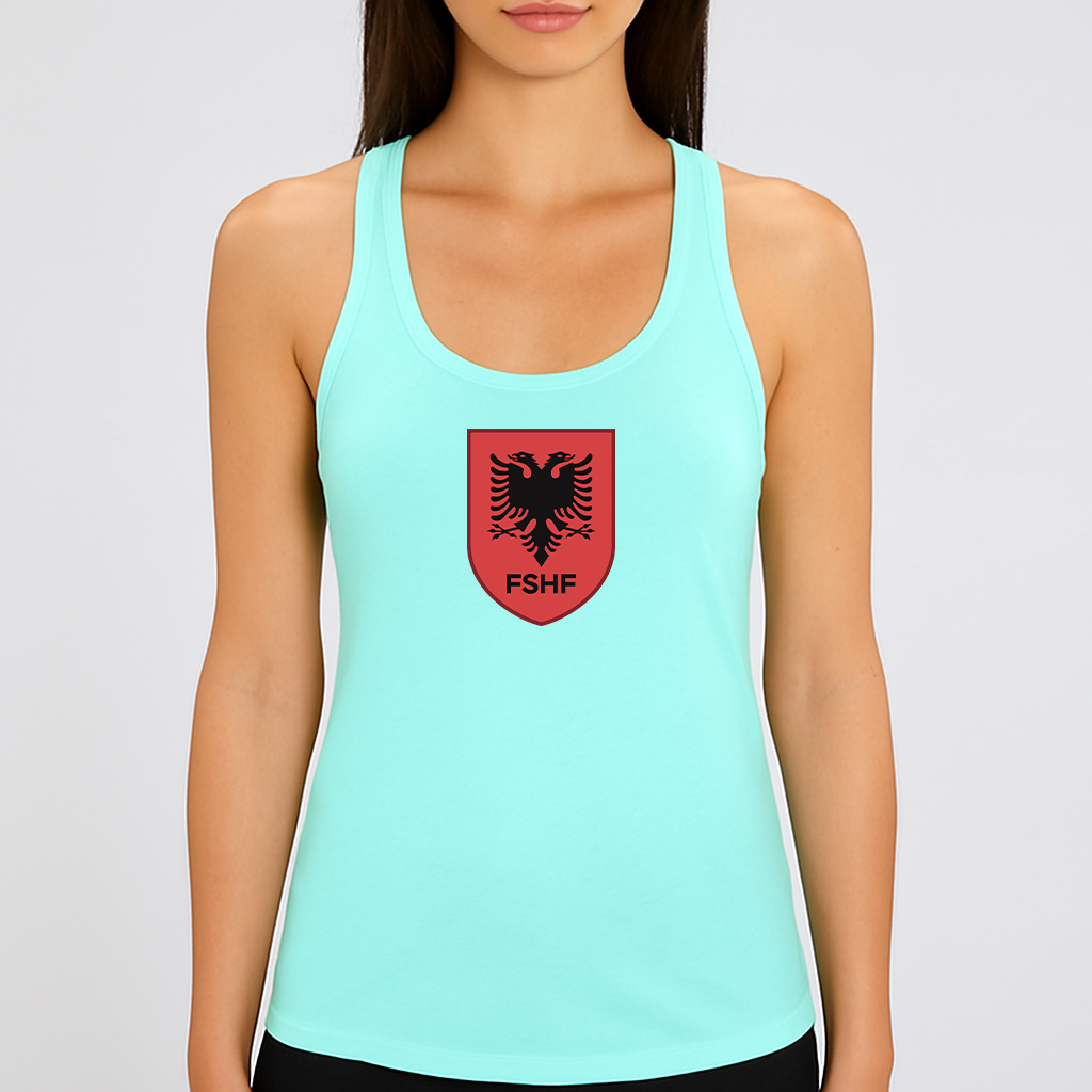 Women's Albania National Soccer Team Racerback Tank Top