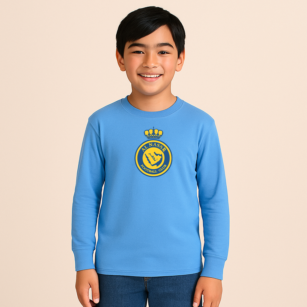 Youth Kids Al Nassr FC Long Sleeve T-Shirt