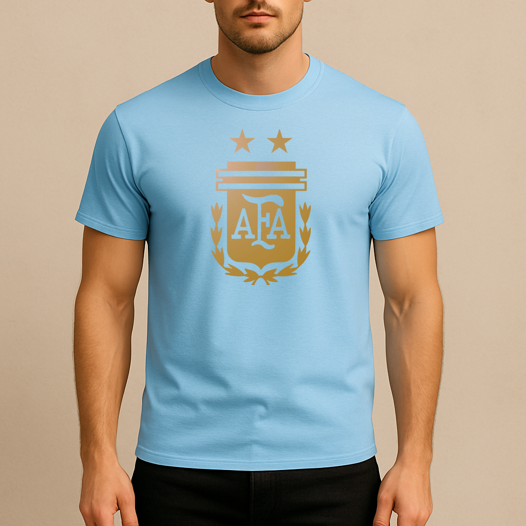 Men's Argentina Soccer Cotton T-Shirt