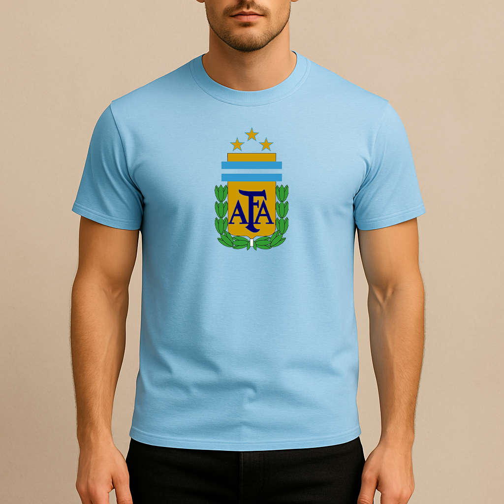 Men's Argentina National Soccer Team Cotton T-Shirt