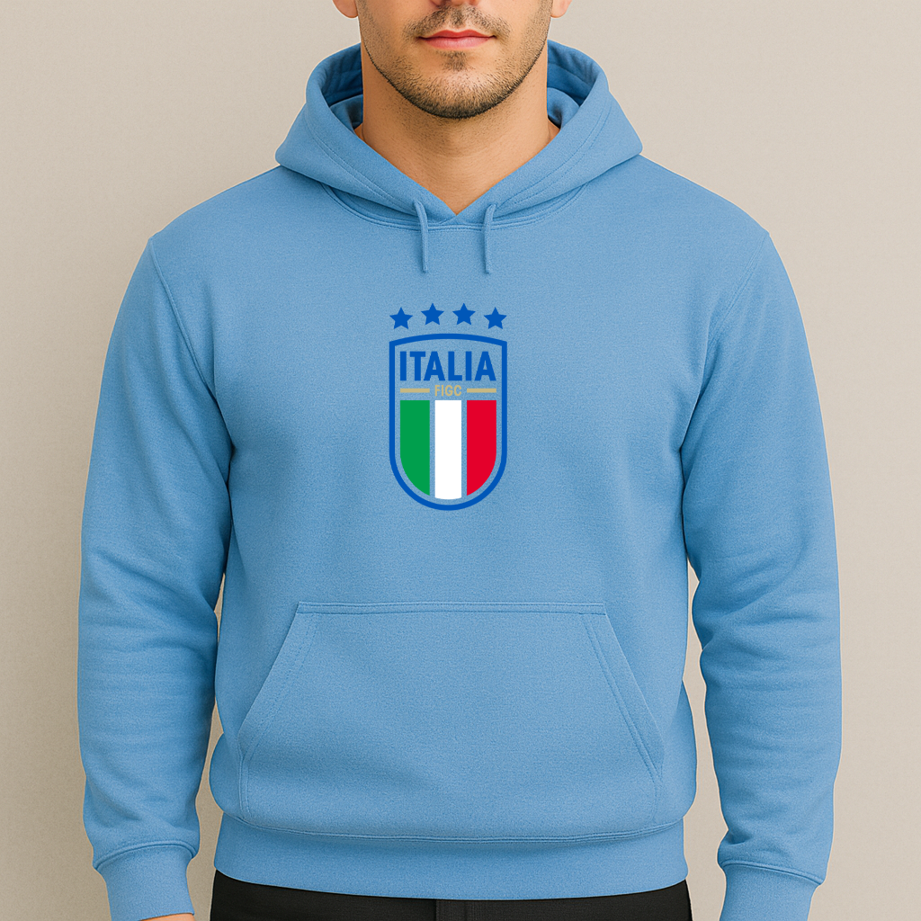Men's Italy National Soccer Team Pullover Hoodie