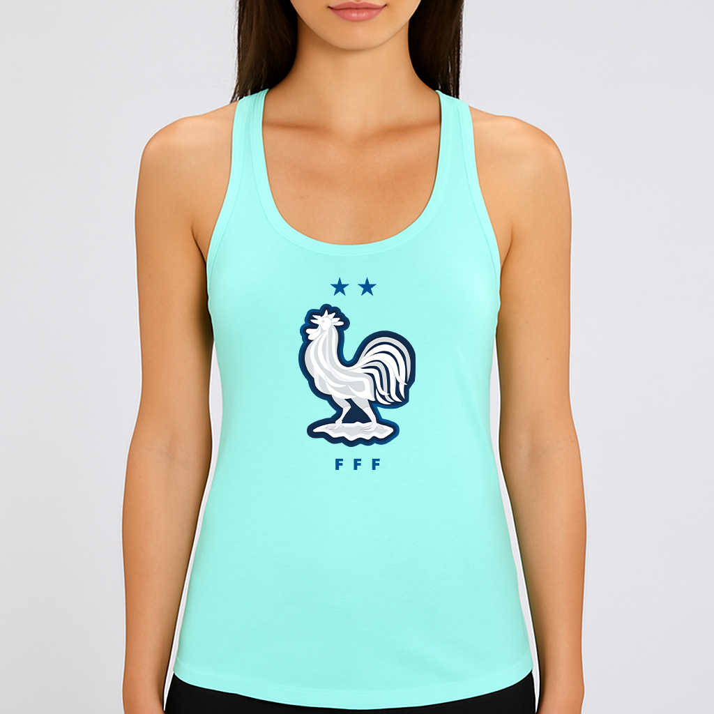 Women's France National Soccer Team Racerback Tank Top