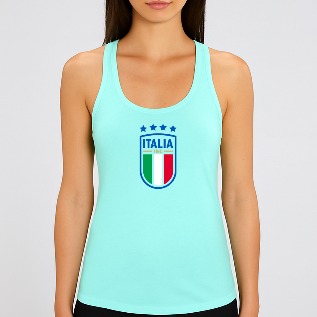 Women's Italy National Soccer Team Racerback Tank Top