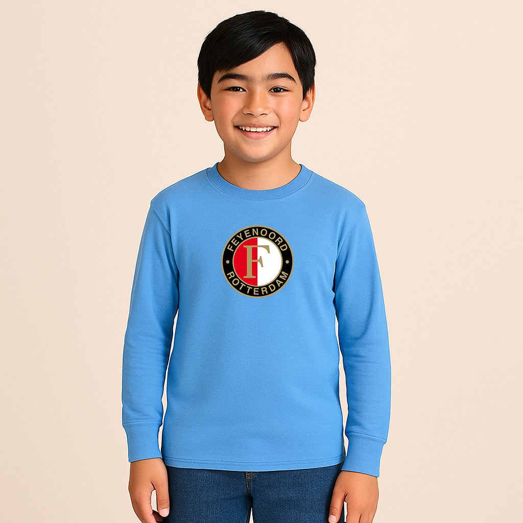 Youth Kids Feyenoord FC Long Sleeve T-Shirt