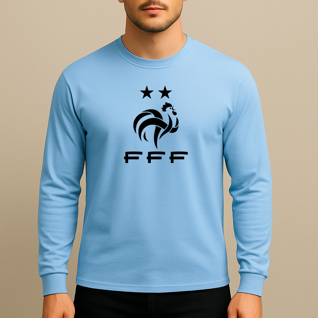 Men's France Soccer Long Sleeve T-Shirt
