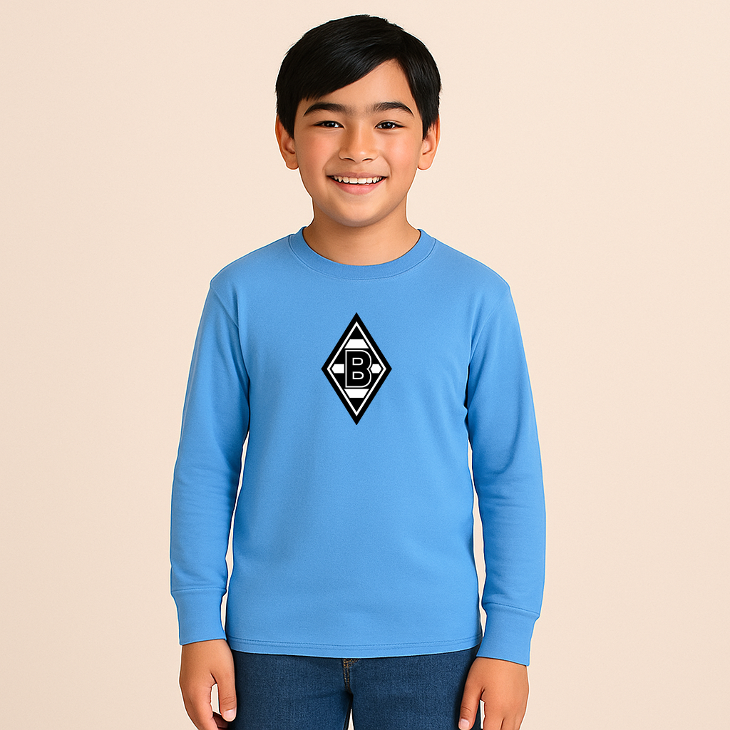 Youth Kids Borussia Monchengladbach FC Long Sleeve T-Shirt