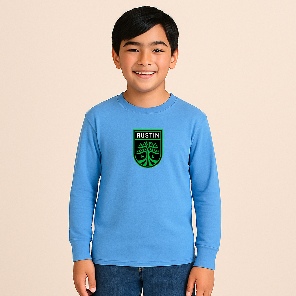 Youth Kids Austin FC Long Sleeve T-Shirt