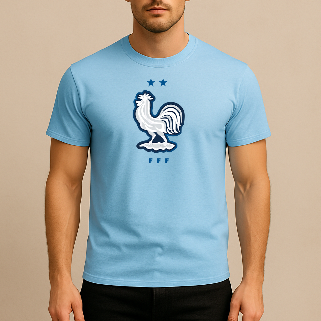 Men's France National Soccer Team Cotton T-Shirt