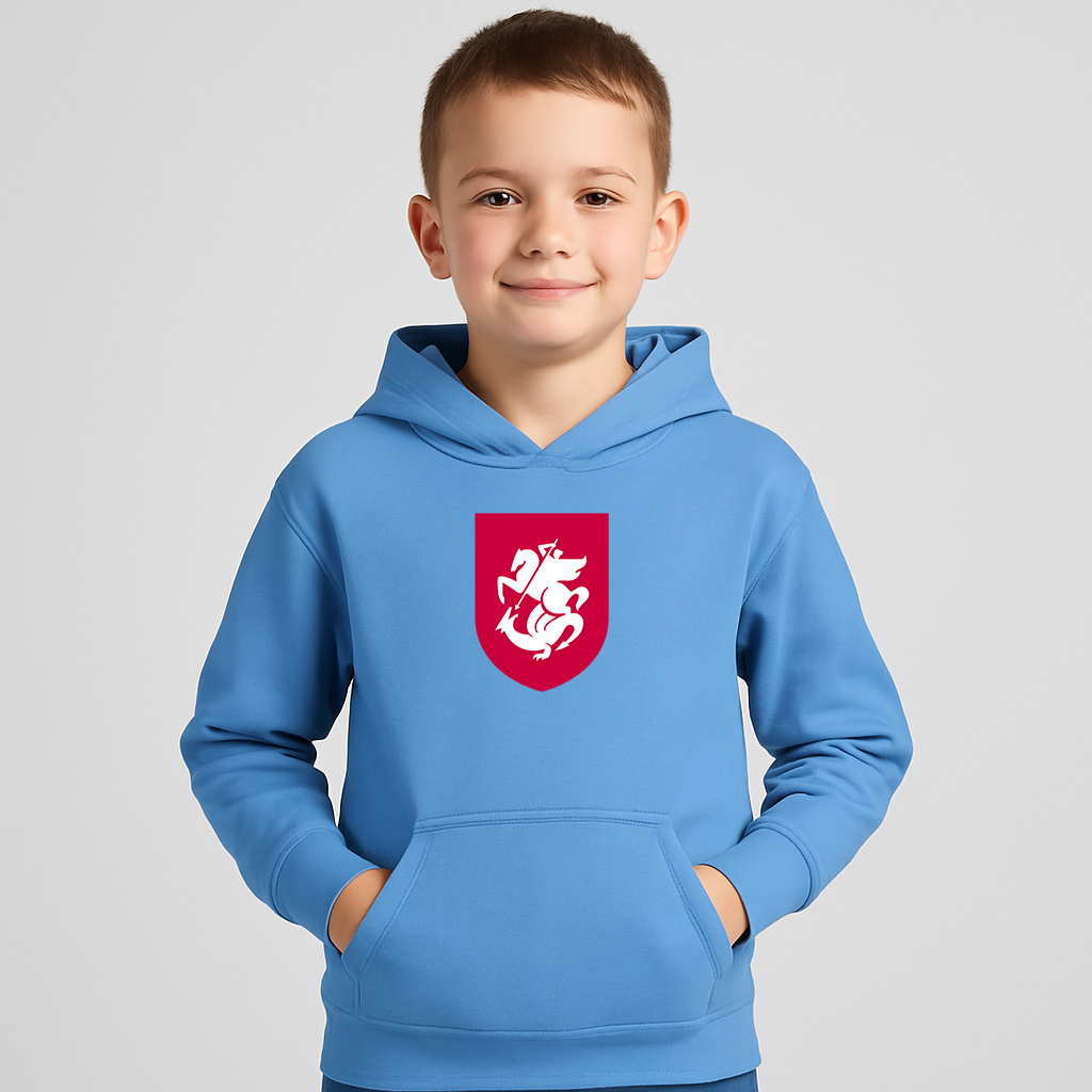 Youth Kids Georgia National Soccer Team Pullover Hoodie