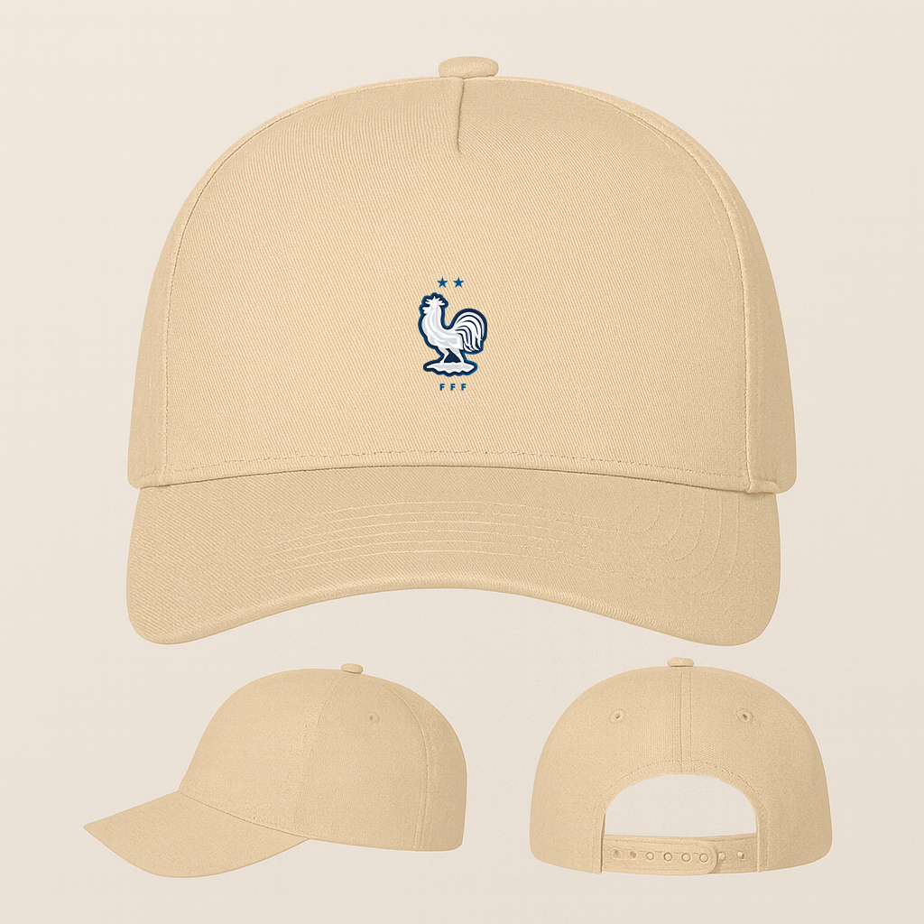 France National Soccer Team Five Panel Twill Snapback Cap